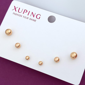 Серьги Xuping 3 пары 600